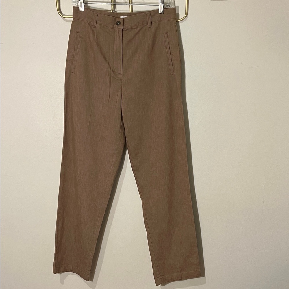 Sz 8 Christopher & Banks Tan High Waisted Pants